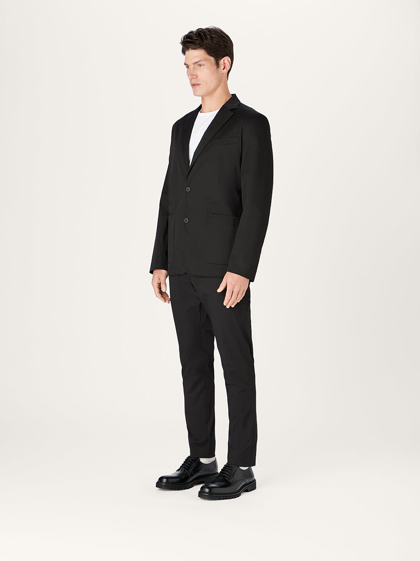 The 24 Blazer || Black | Stretch Cotton