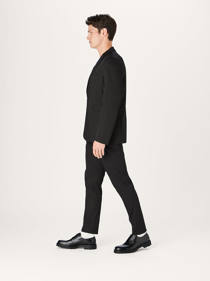 The 24 Blazer || Black | Stretch Cotton